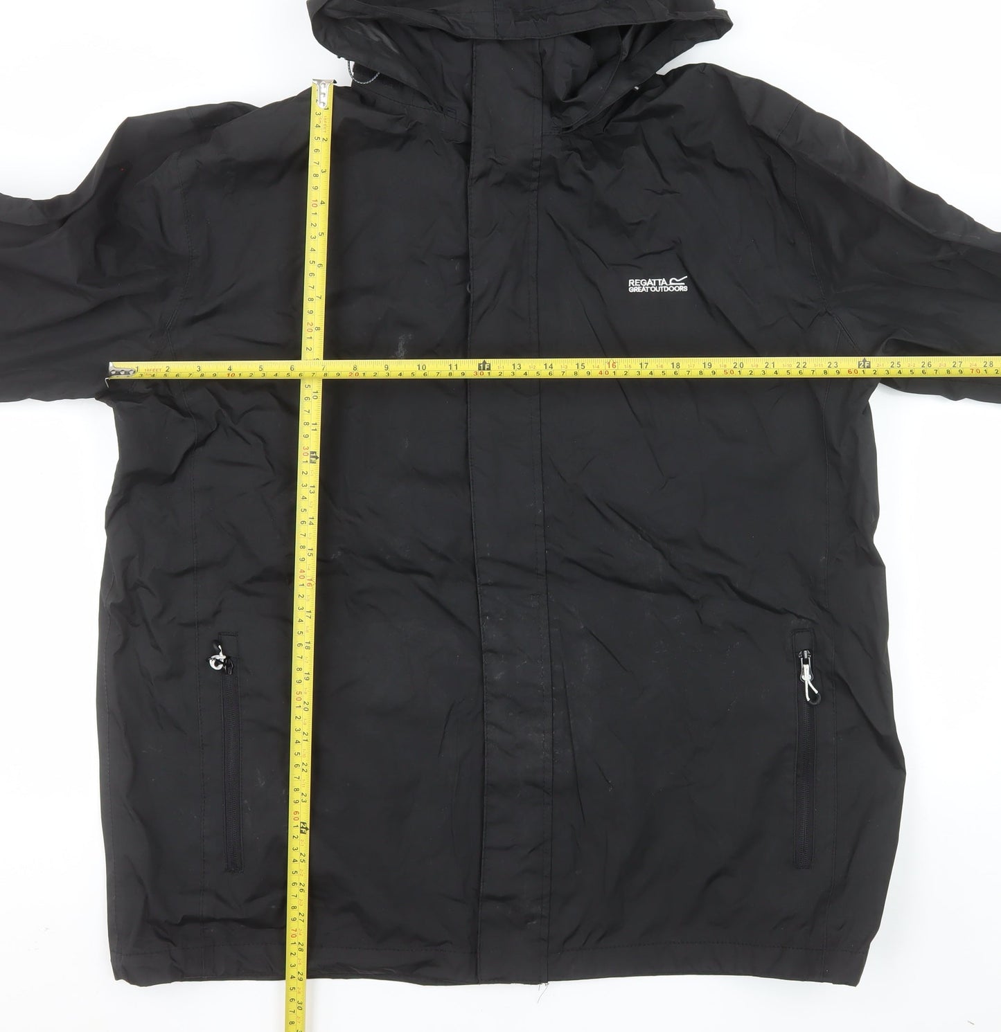 Regatta Mens Black 2XL Waterproof Hooded Outdoor Jacket