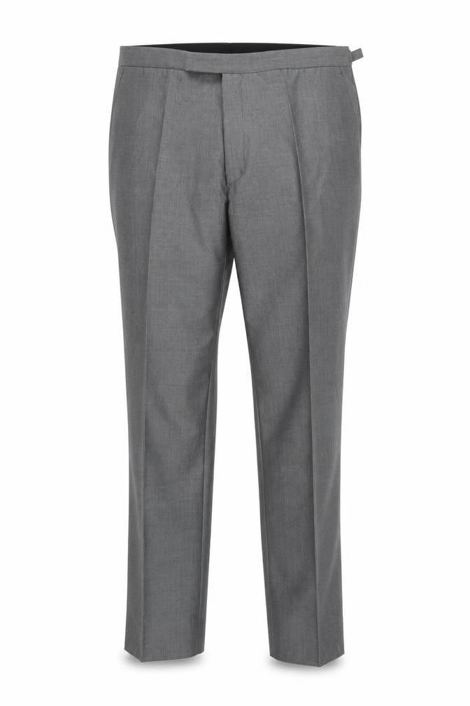 Torre Men Grey Wool Blend Dress Pants 44R Formal Trousers