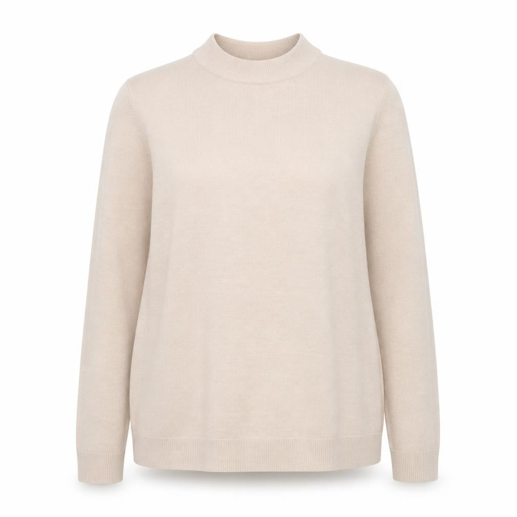 BHS Women Beige Long Sleeve Crew Neck Pullover Sweatshirt Size 18