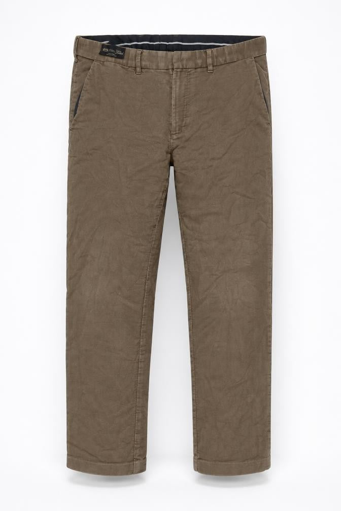 Marks & Spencer Men's Brown Regular Fit Chino Trousers 36W 31L
