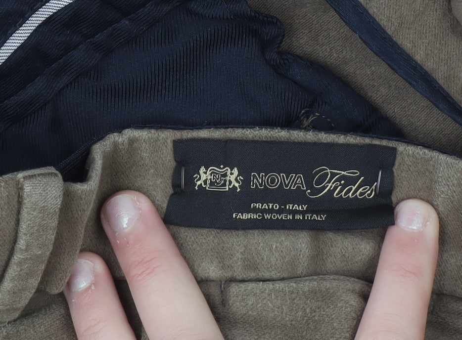 Marks and Spencer Men's Brown Regular Fit Chino Trousers 36W 31L