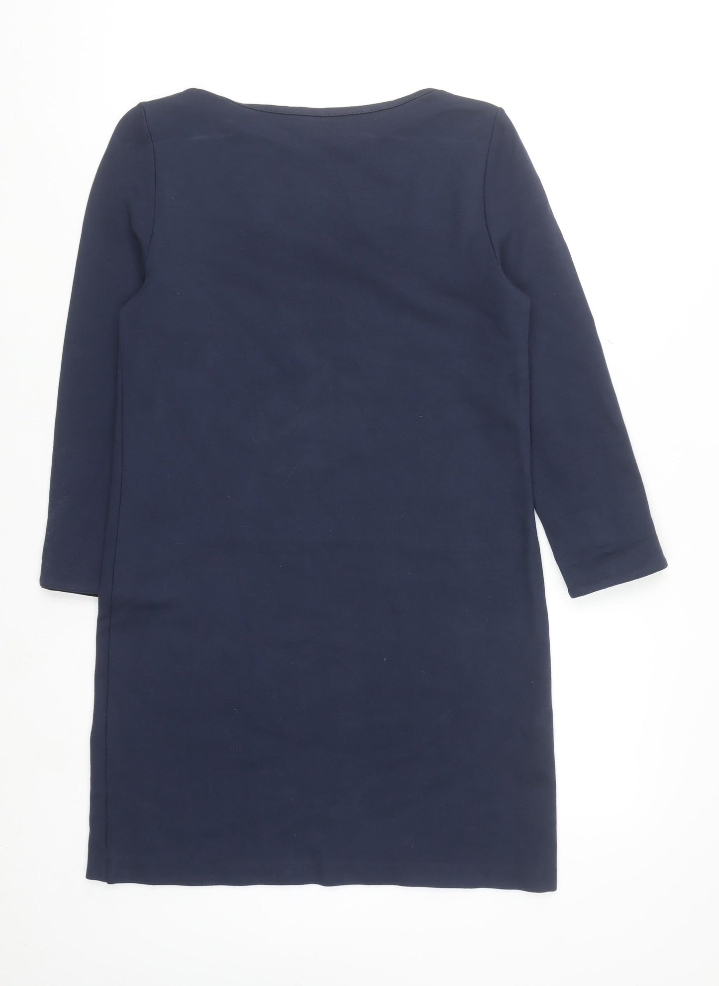 French Connection Women Blue Sheath Dress Size 8 Long Sleeve