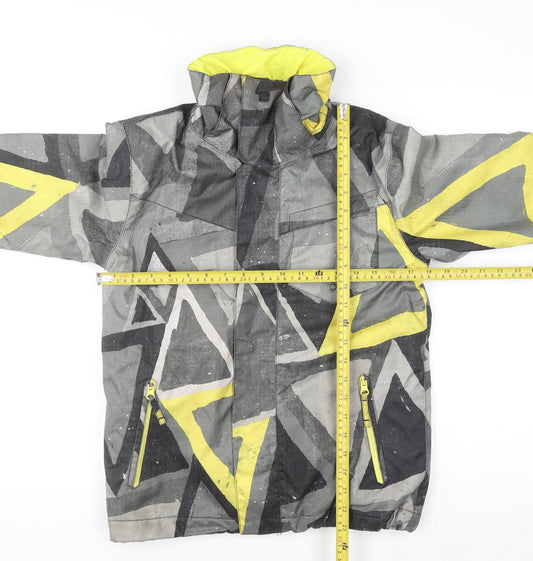 Quiksilver Women's Multicoloured Ski Jacket Size 10 Waterproof Hooded