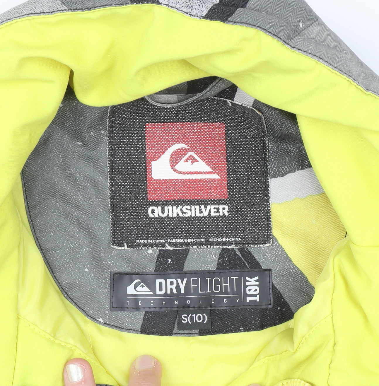 Quiksilver Women's Multicoloured Ski Jacket Size 10 Waterproof Hooded