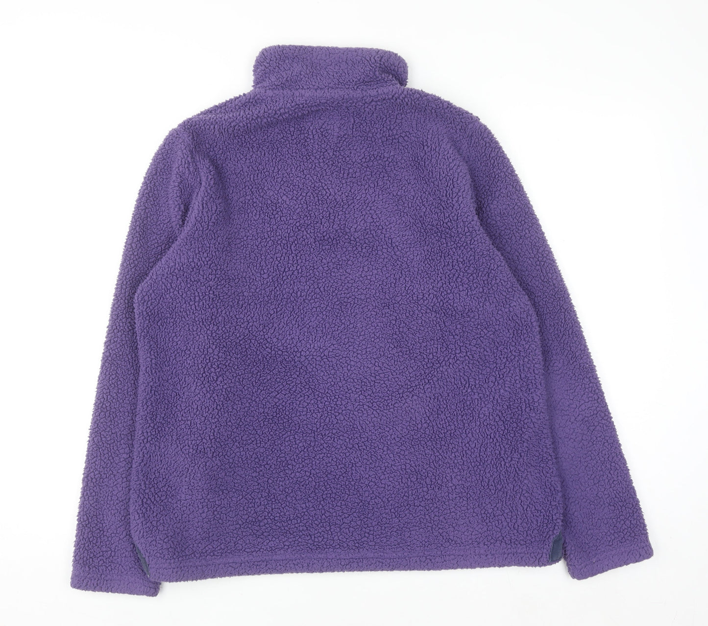 Alpine Trek Women's Purple 1/4 Zip Fleece Pullover Sweatshirt M