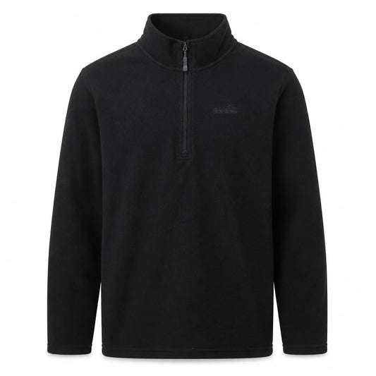Peter Storm Mens Black Fleece 1/2 Zip Sweatshirt Size S