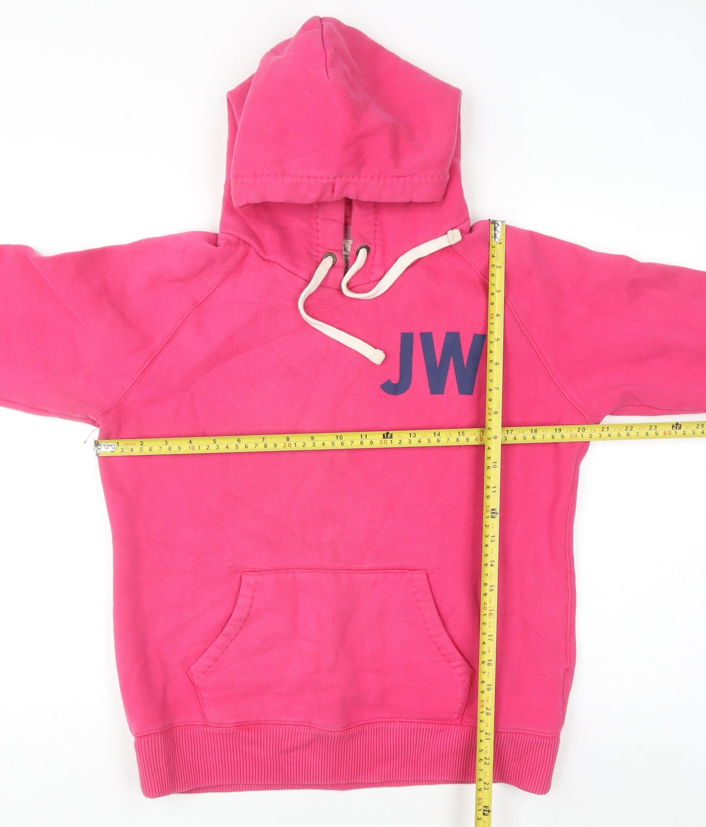 Jack Wills Womens Pink Pullover Hoodie Size 14 Cotton Blend University Style