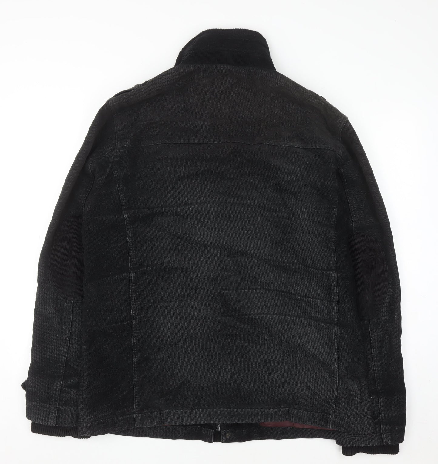 Next Men's Black Italian Moleskin Military Jacket L