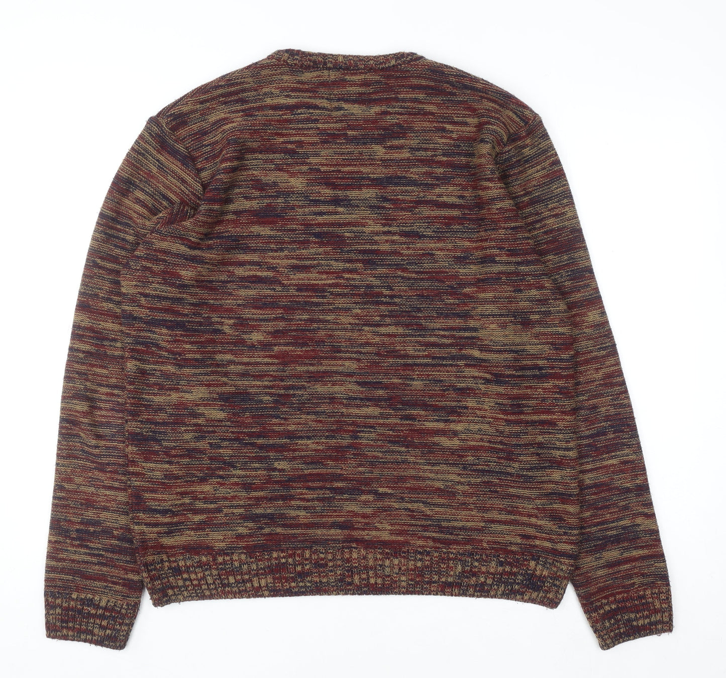 ASOS Men’s Multicoloured Acrylic Knit Crew Neck Jumper L