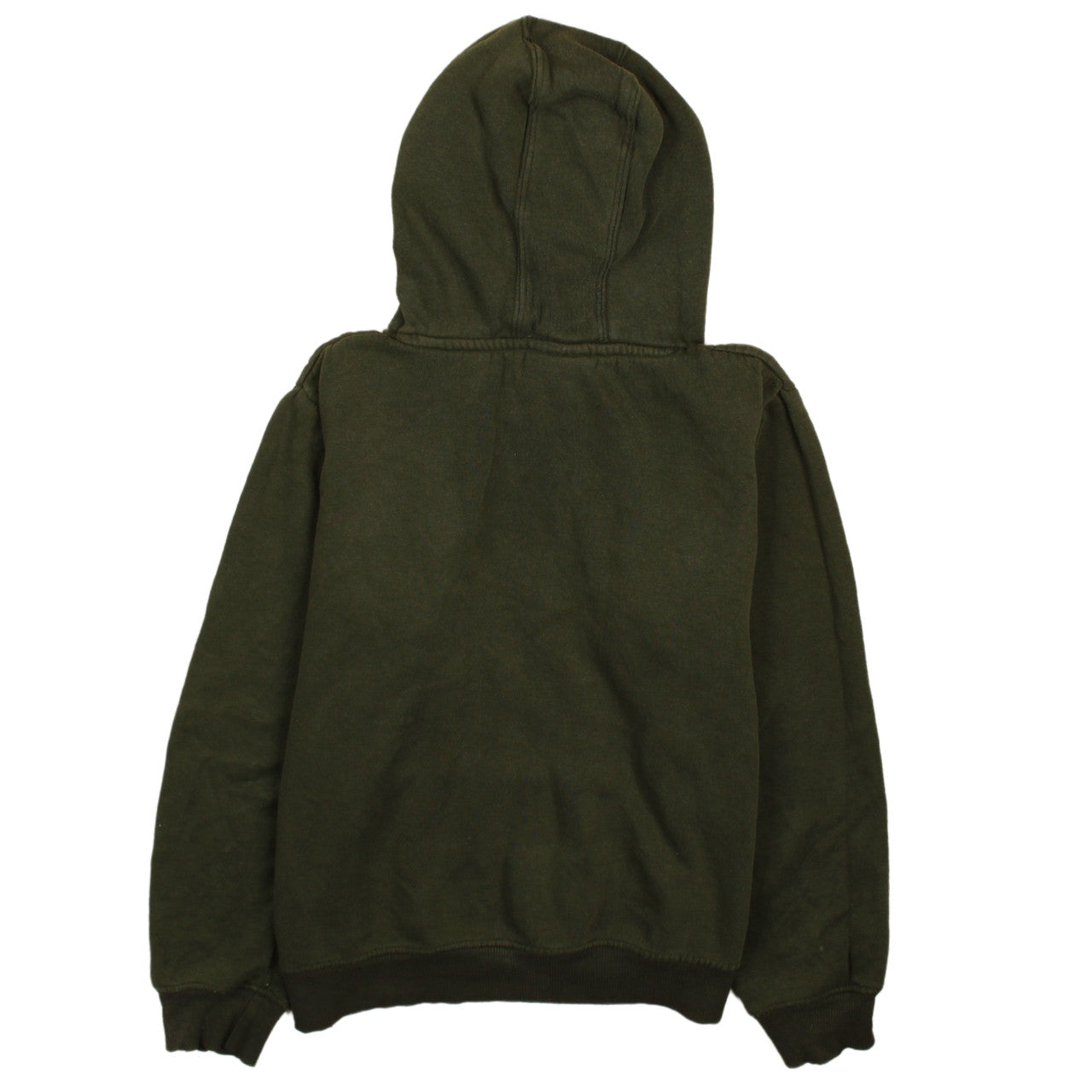 Fila Boys Green Pullover Hoodie Size 164cm Logo Print Casual Sweatshirt