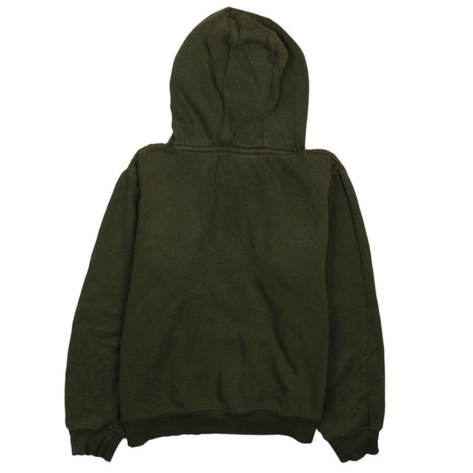 Fila Boys Green Pullover Hoodie Size 164cm Logo Print Casual Sweatshirt