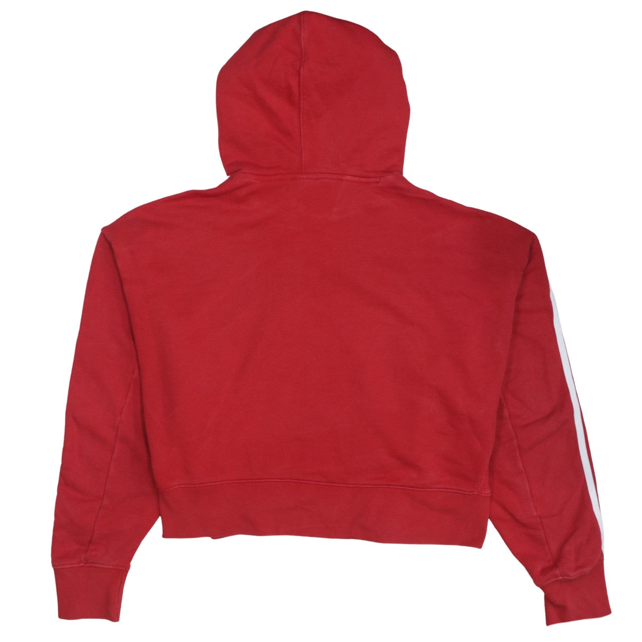 Adidas Women Red Hoodie UK 12 Pullover Drawstring Hooded Sweatshirt