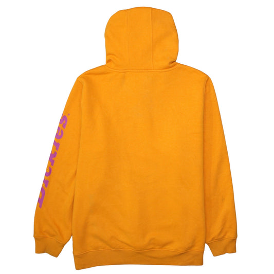 Dickies Women's Orange 2XL Pullover Hoodie with Logo Print
