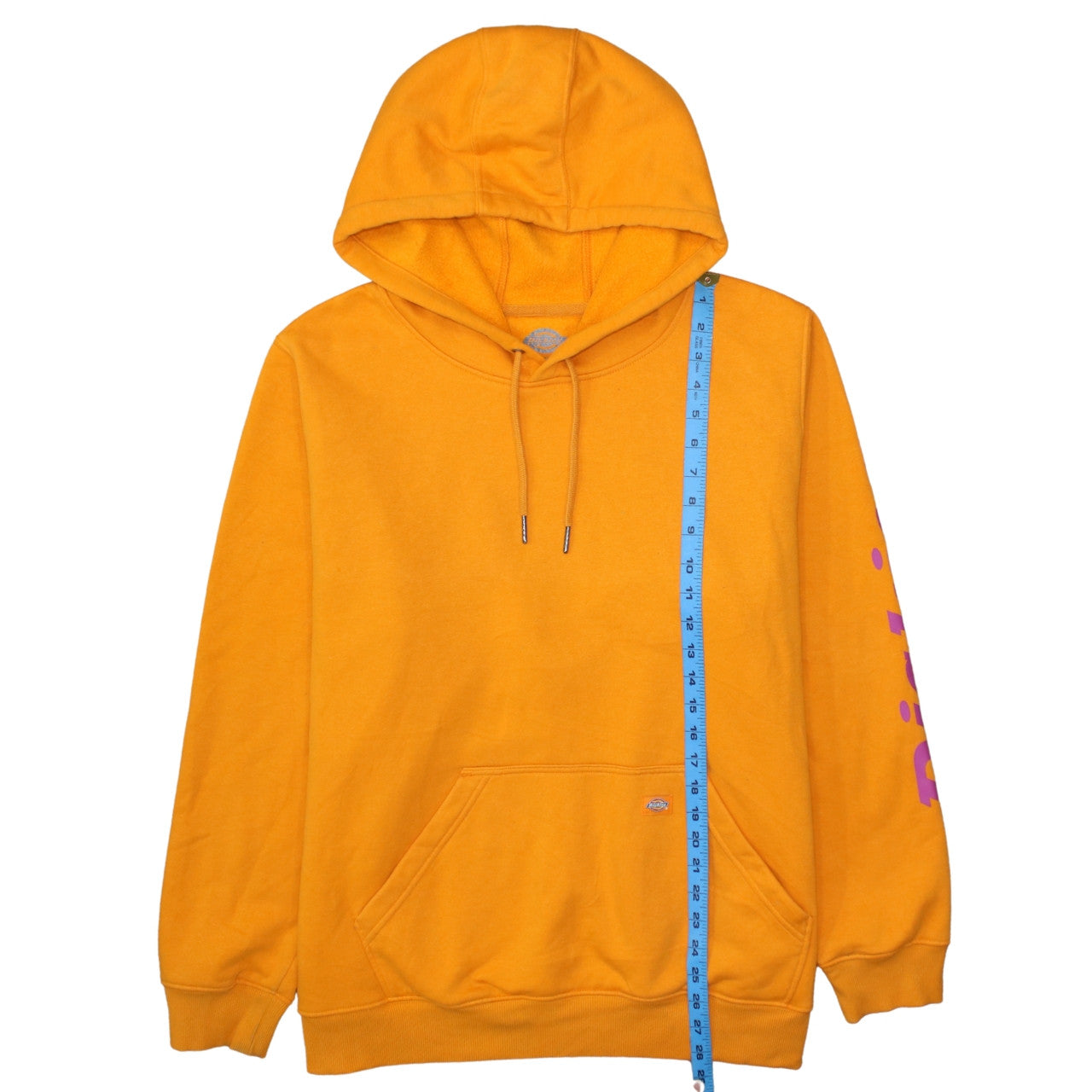 Dickies Women's Orange 2XL Pullover Hoodie with Logo Print