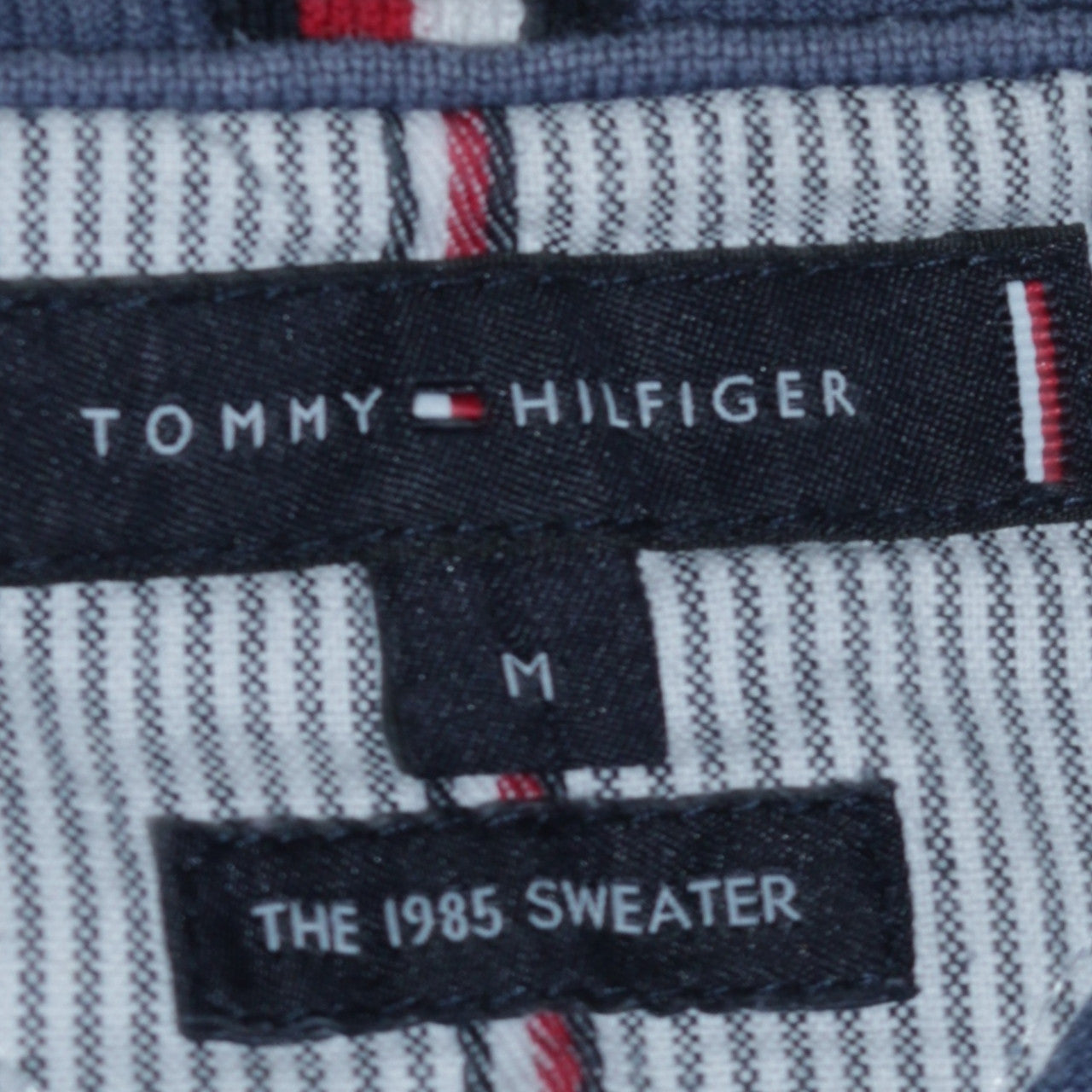 Tommy Hilfiger Men's Blue Crew Neck Pullover Jumper M Cotton Blend