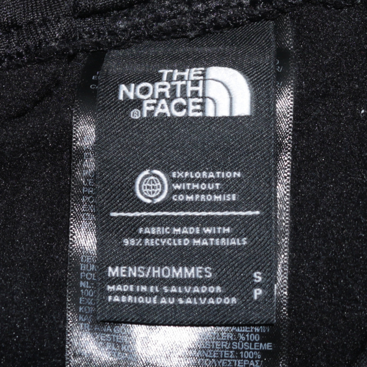 The North Face Men's Black Small Fleece Joggers Elastic Waist Tapered Fit