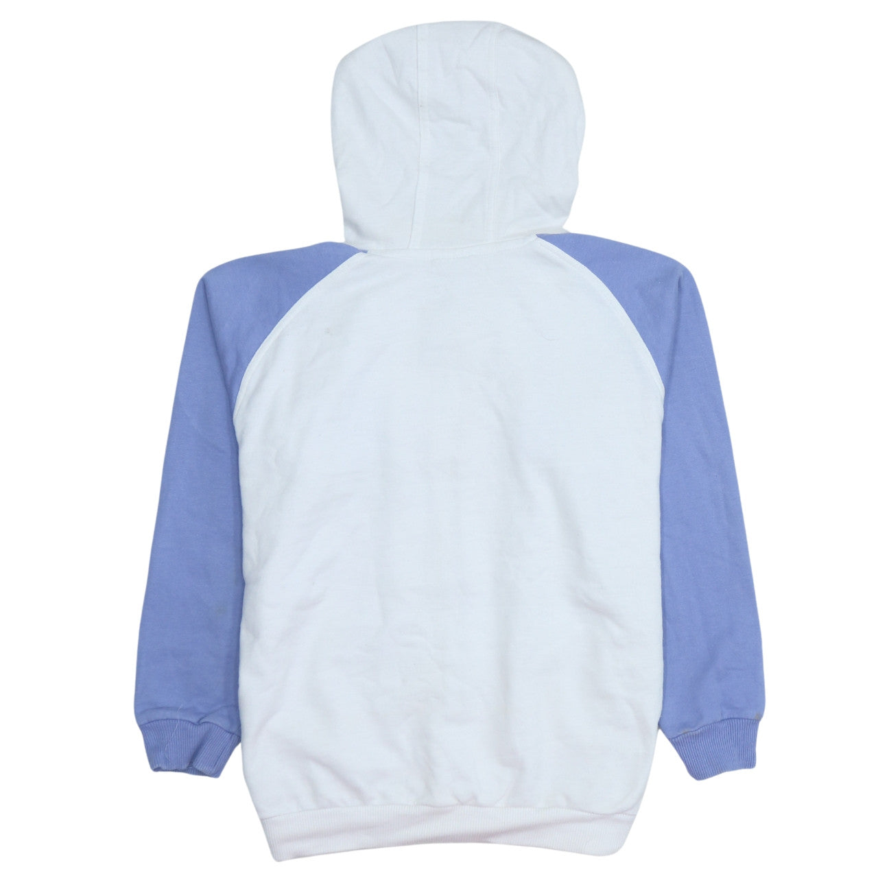 Adidas Women White & Blue Full Zip Hoodie Size 14