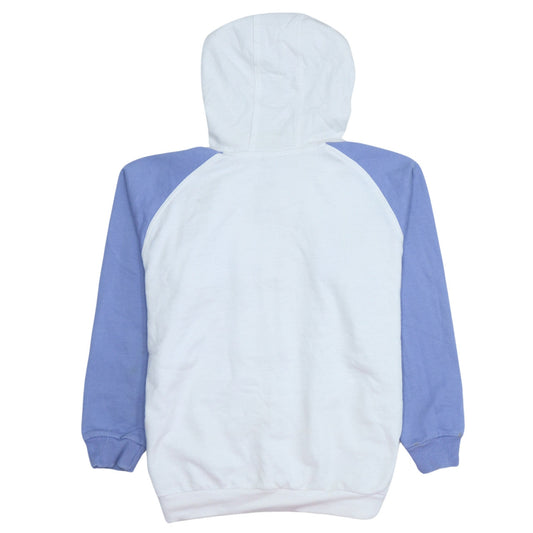 Adidas Women White & Blue Full Zip Hoodie Size 14