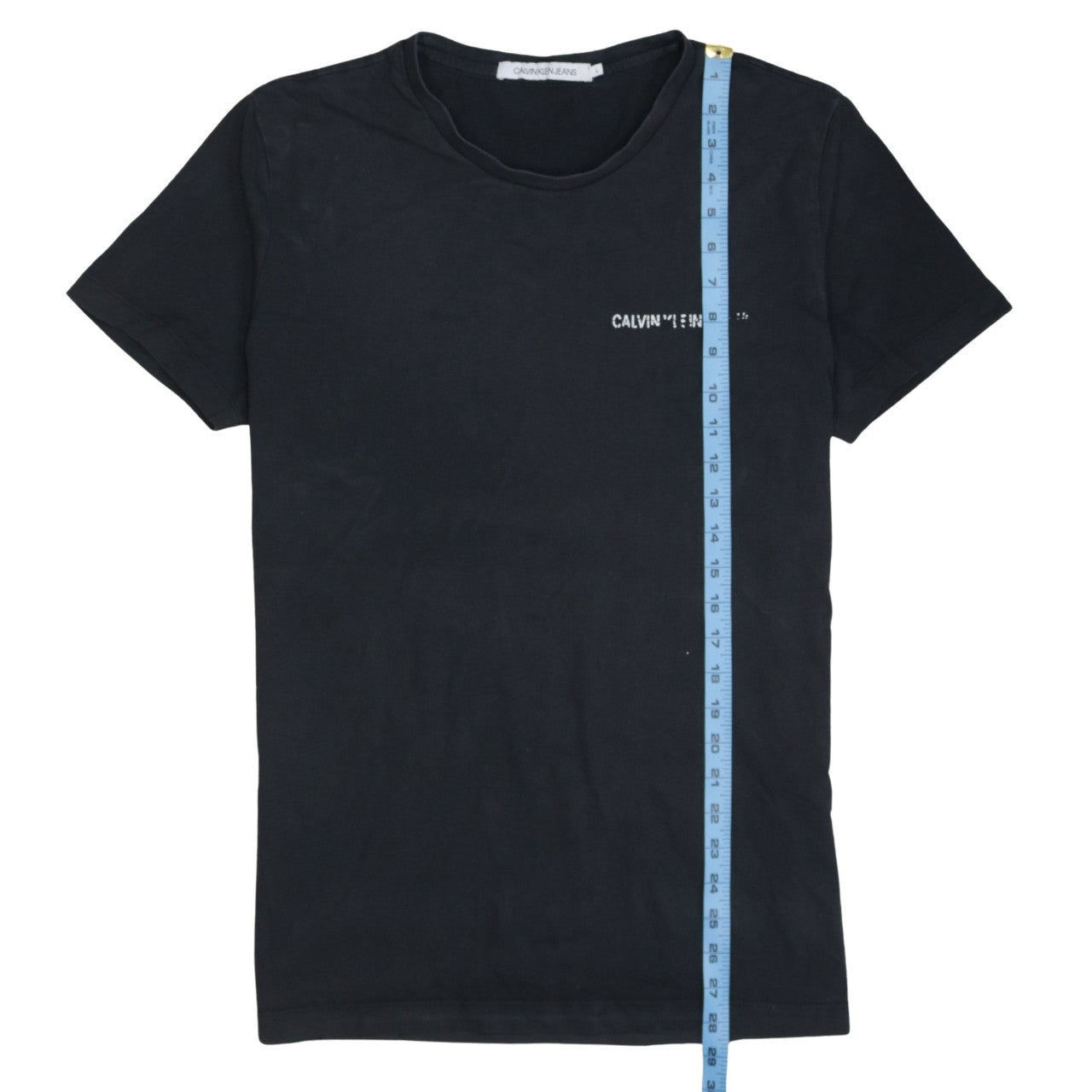 Calvin Klein Jeans Men's Black Logo Cotton T-Shirt Size L