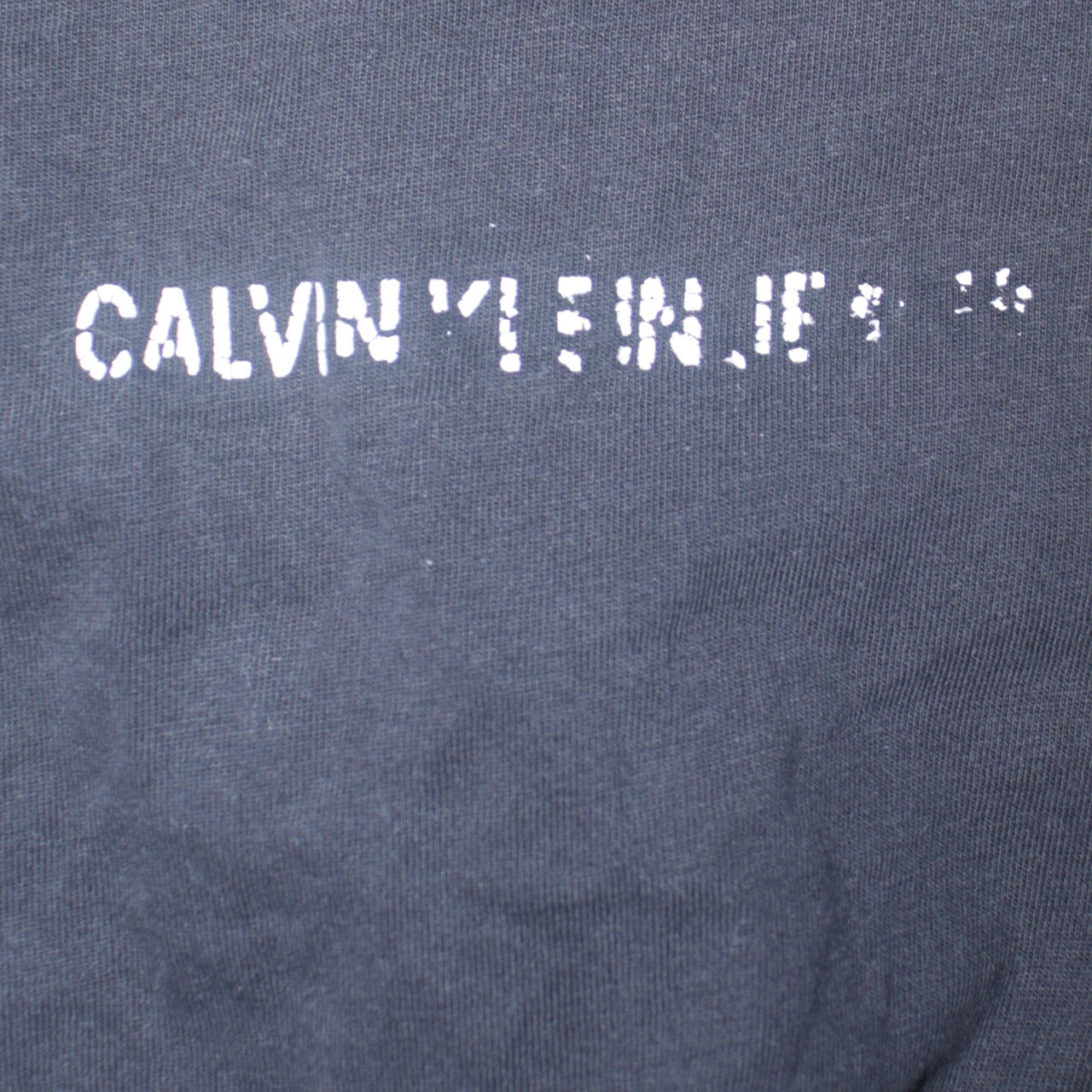 Calvin Klein Jeans Men's Black Logo Cotton T-Shirt Size L
