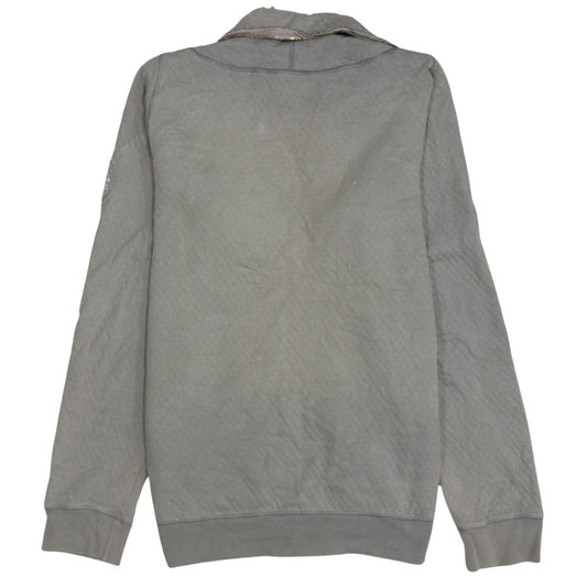 Diesel Men's Grey Full Zip Sweatshirt Medium Logo Casual