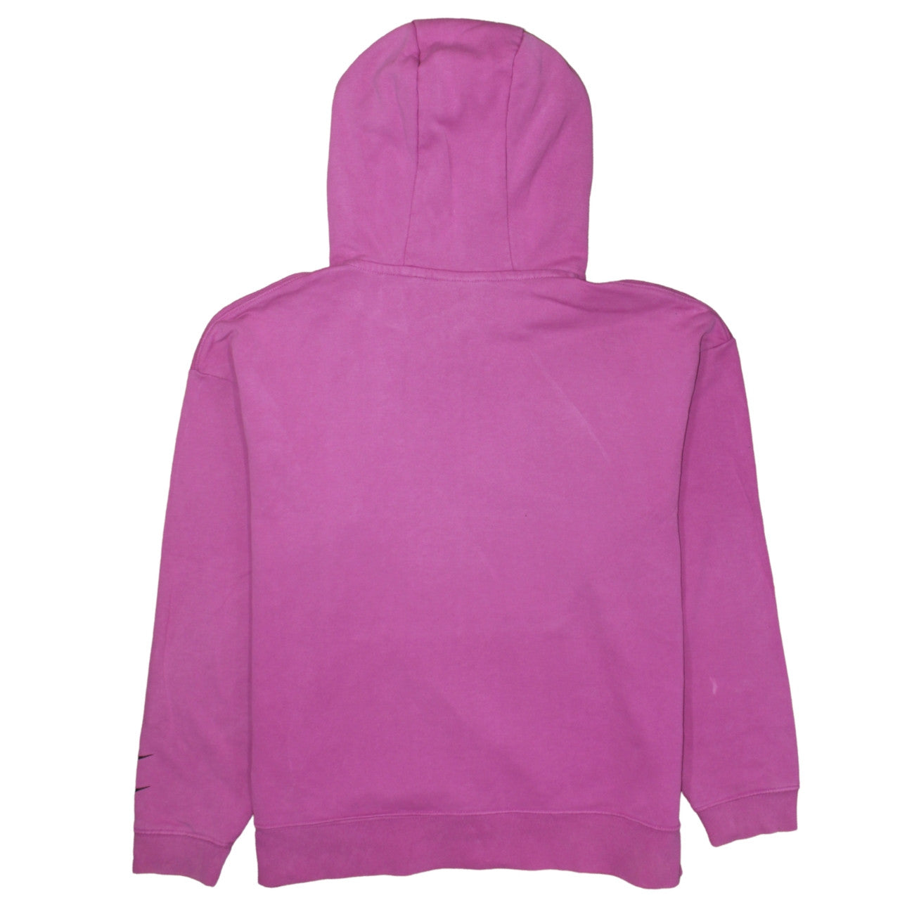Nike Womens Pink Pullover Hoodie L Logo Cotton Blend Sweatshirt