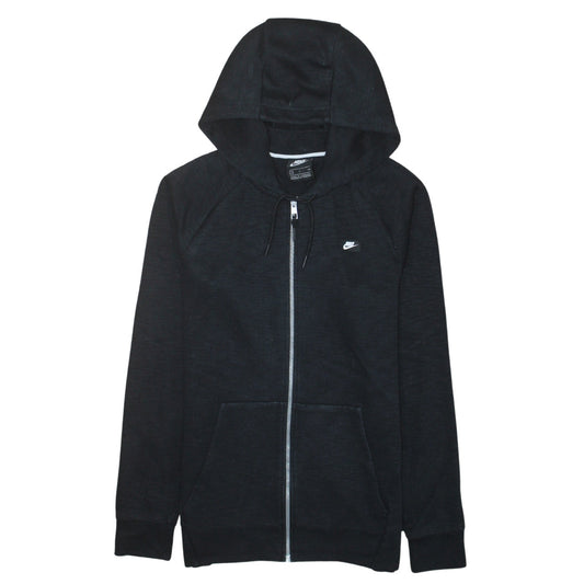 Nike Men's Black Full Zip Hoodie Small Cotton Blend Sportswear