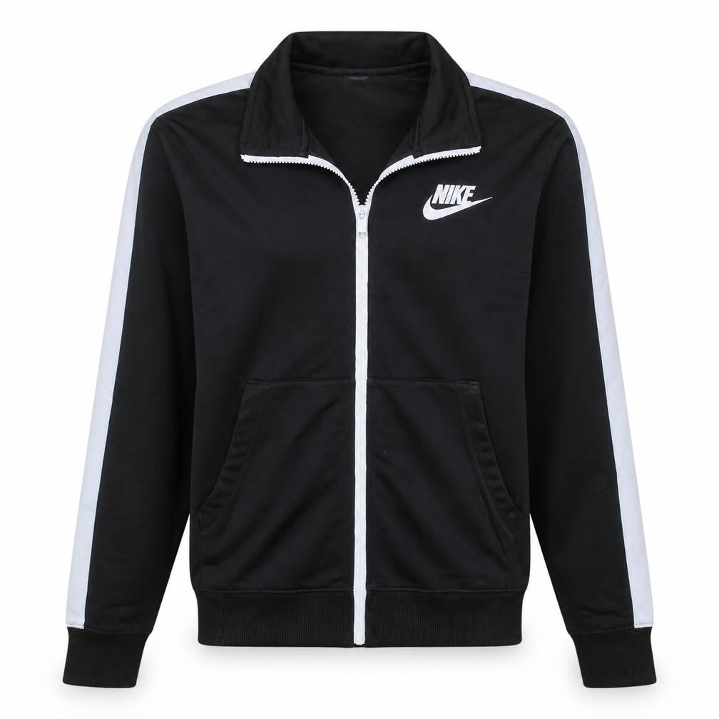 Nike Men's Black Full Zip Collared Sweatshirt M Sportswear