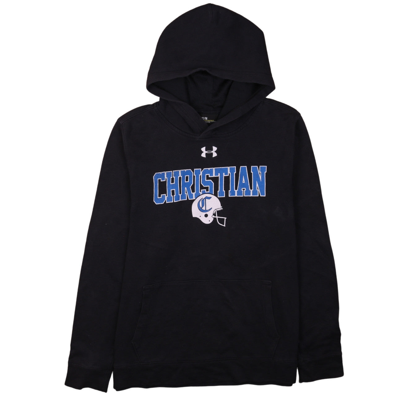 Under Armour Men’s Black Pullover Hoodie Size M Sports Graphic Sweatshirt