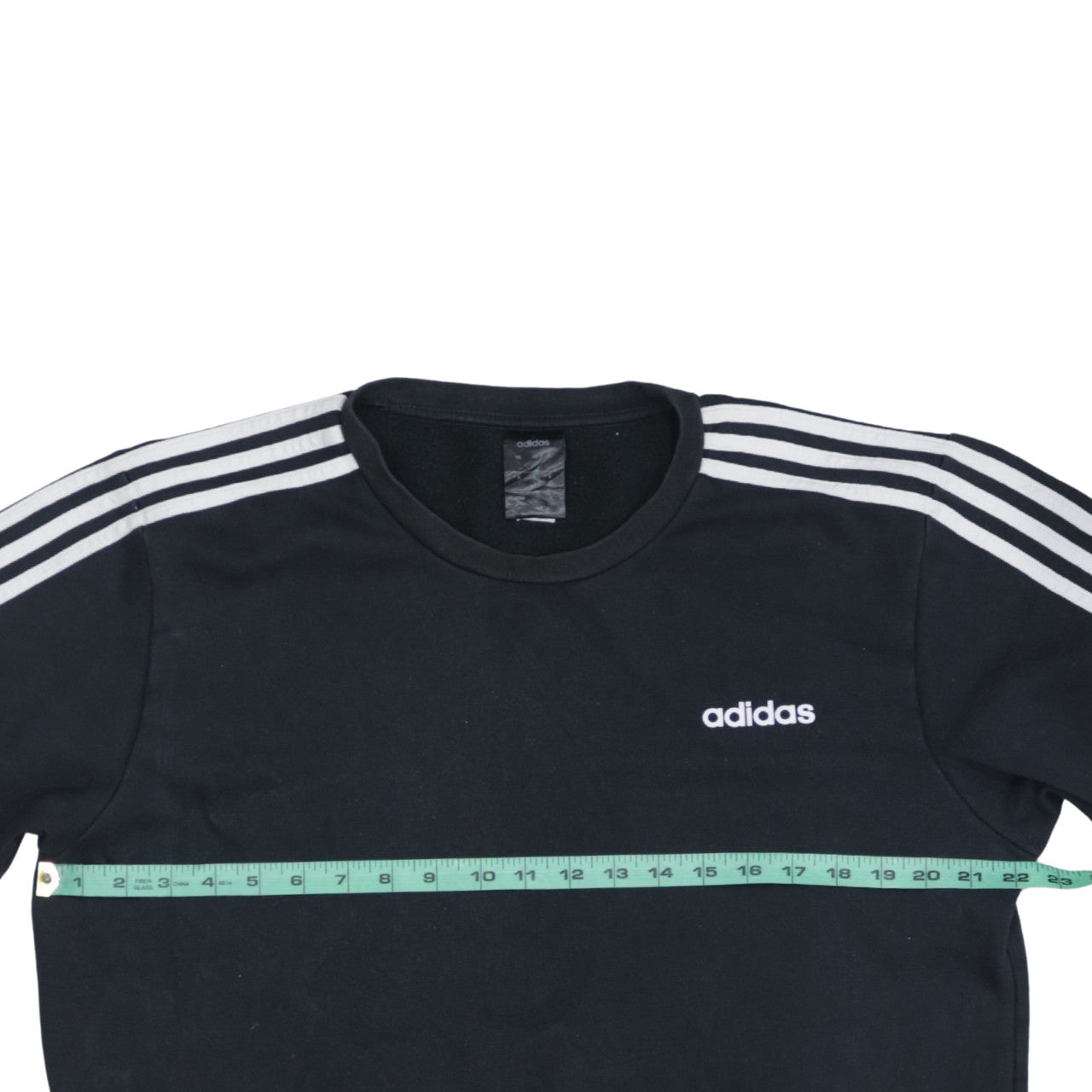 adidas Men's Black Crew Neck Regular Fit Sweatshirt L Sports Fleece