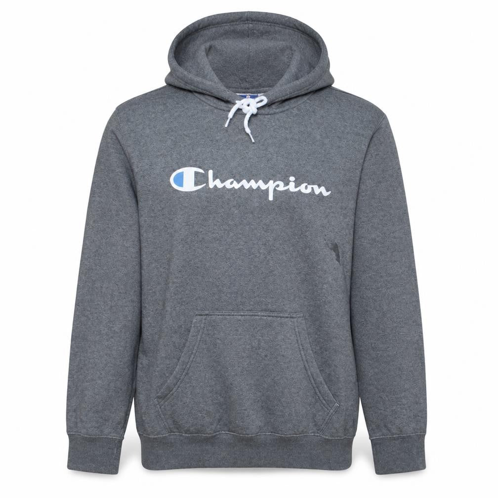 Champion Men's Grey Medium Pullover Hoodie Jumper Graphic Logo