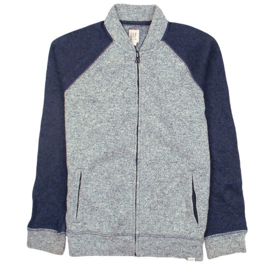GAP Kids Boys Grey XL Full Zip Fleece Track Jacket