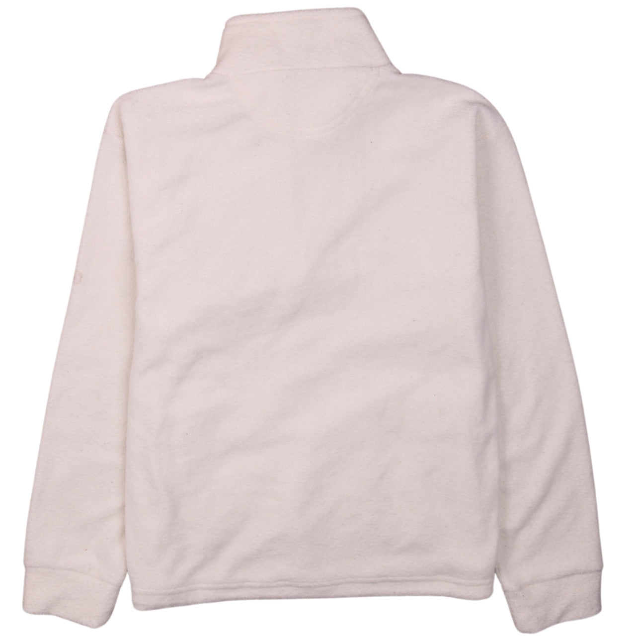 Champion Womens Ivory Fleece 1/4 Zip Pullover Sweatshirt M