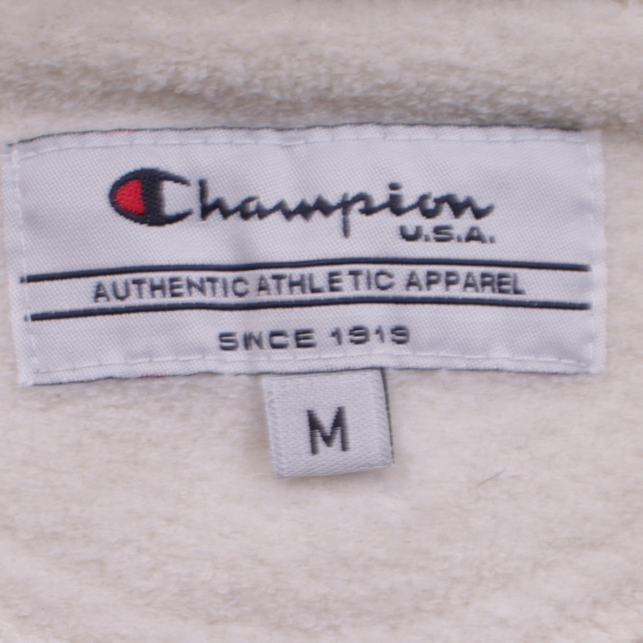Champion Womens Ivory Fleece 1/4 Zip Pullover Sweatshirt M