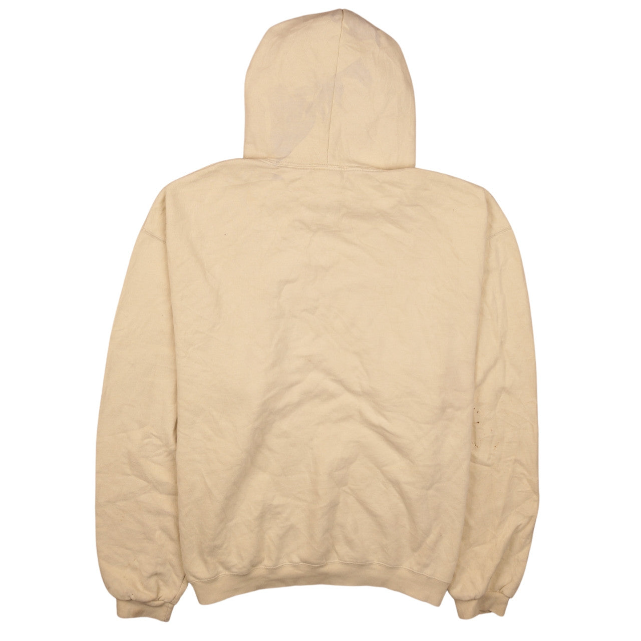 Champion Men's Beige Pullover Hoodie L Fleece Cotton Blend