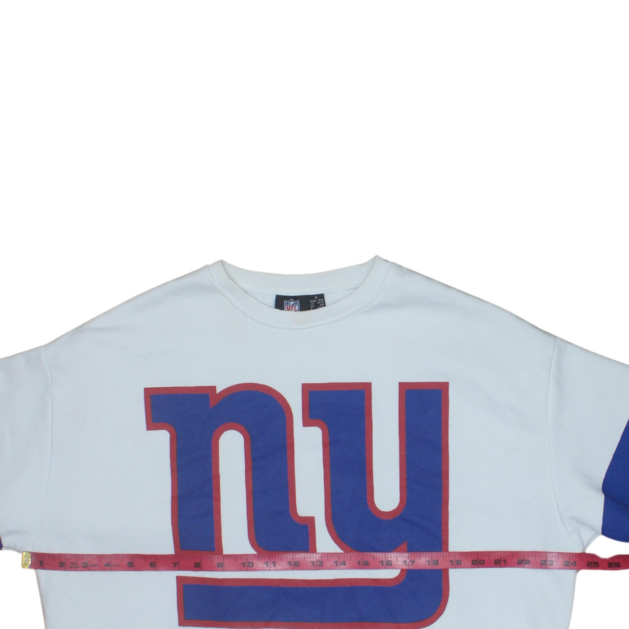 Primark NFL Women's White Sweatshirt S Pullover Crew Neck Graphic