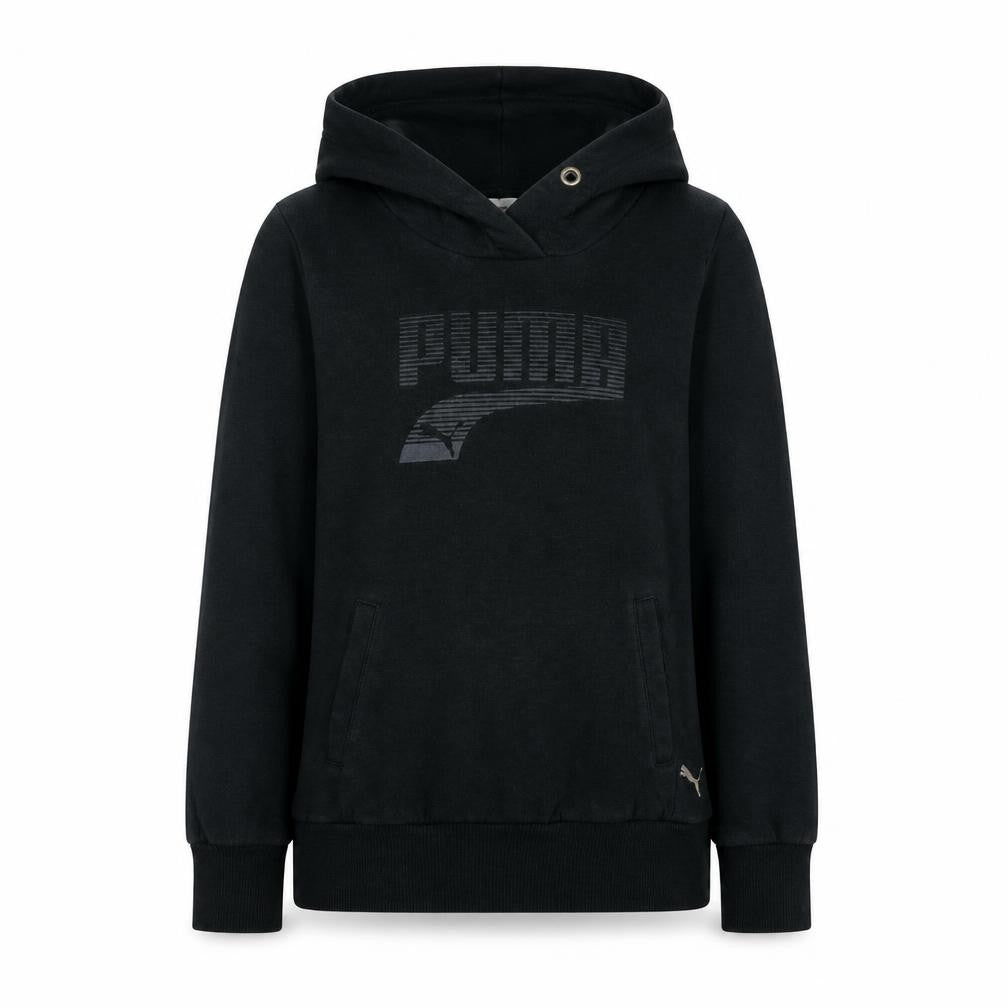 Puma Womens Black Size 10 Pullover Hoodie Sweatshirt
