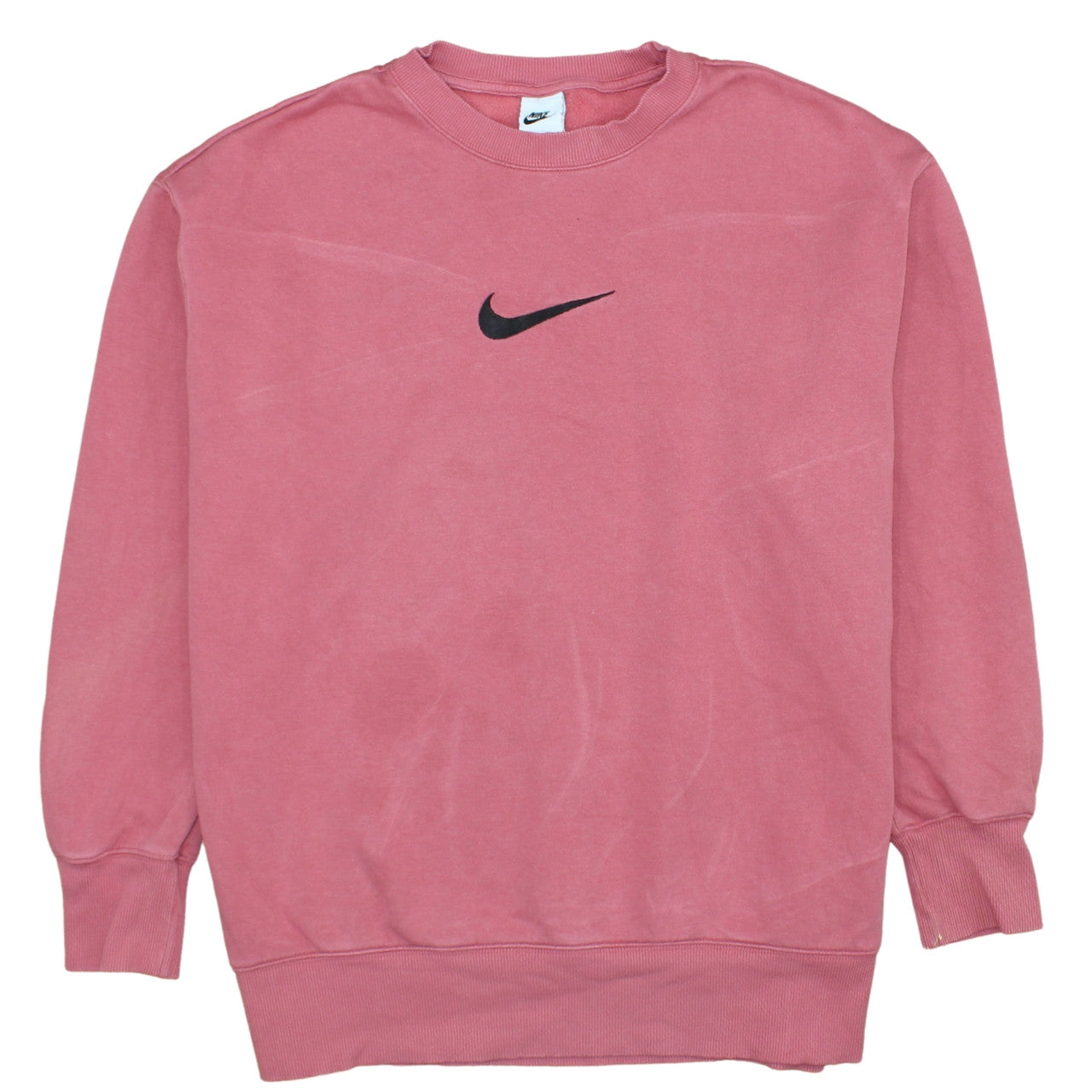 Nike Women’s Pink Crew Neck Pullover Sweatshirt M Cotton Blend