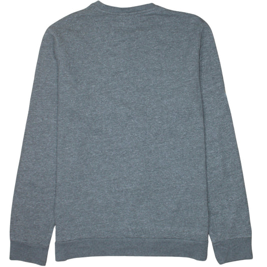 Team Apparel Mens Grey L Pullover Crew Neck NFL Logo Sweatshirt