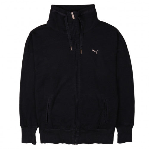 Puma Women Black Full Zip Hoodie Size 10