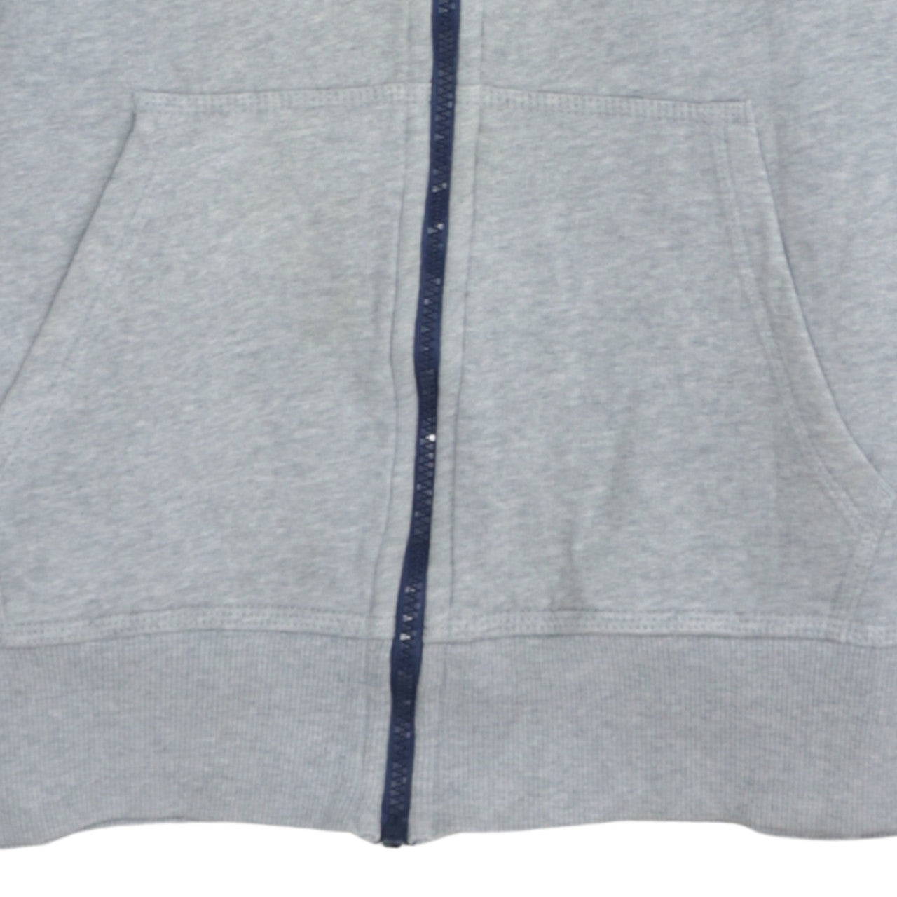 Nike Men's Grey Full Zip Hoodie Size L Sportswear Fleece