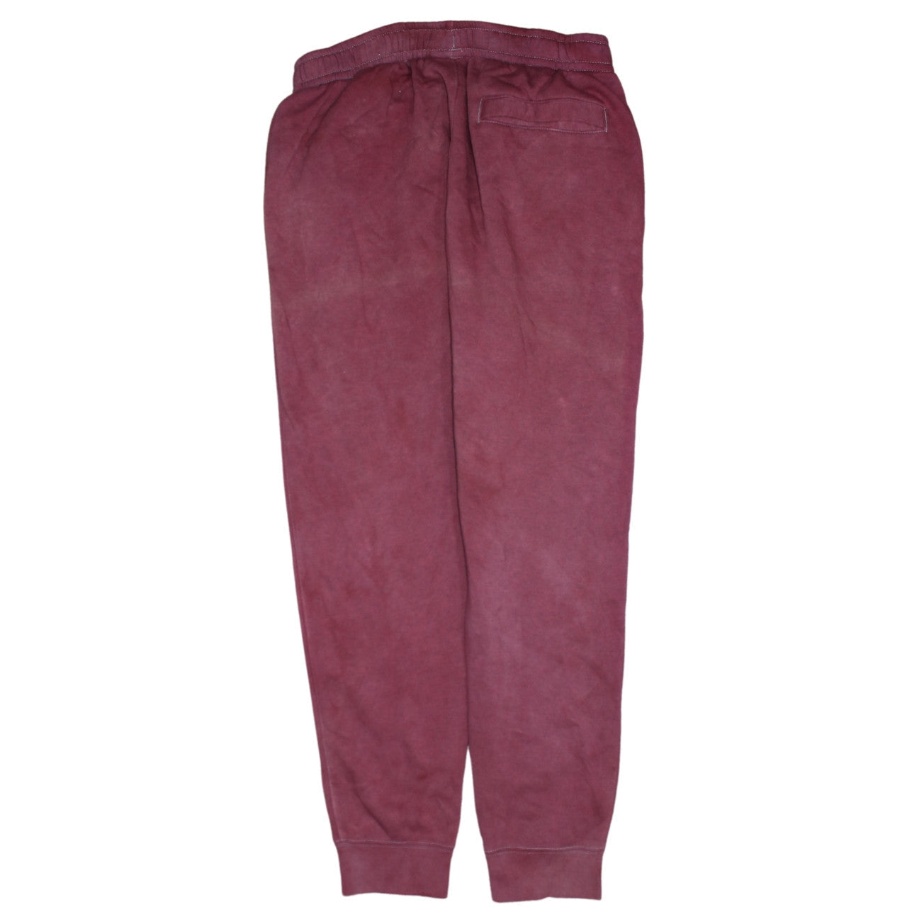 Nike Men's Red Jogger Sweatpants M Elastic Waist Tapered Fit