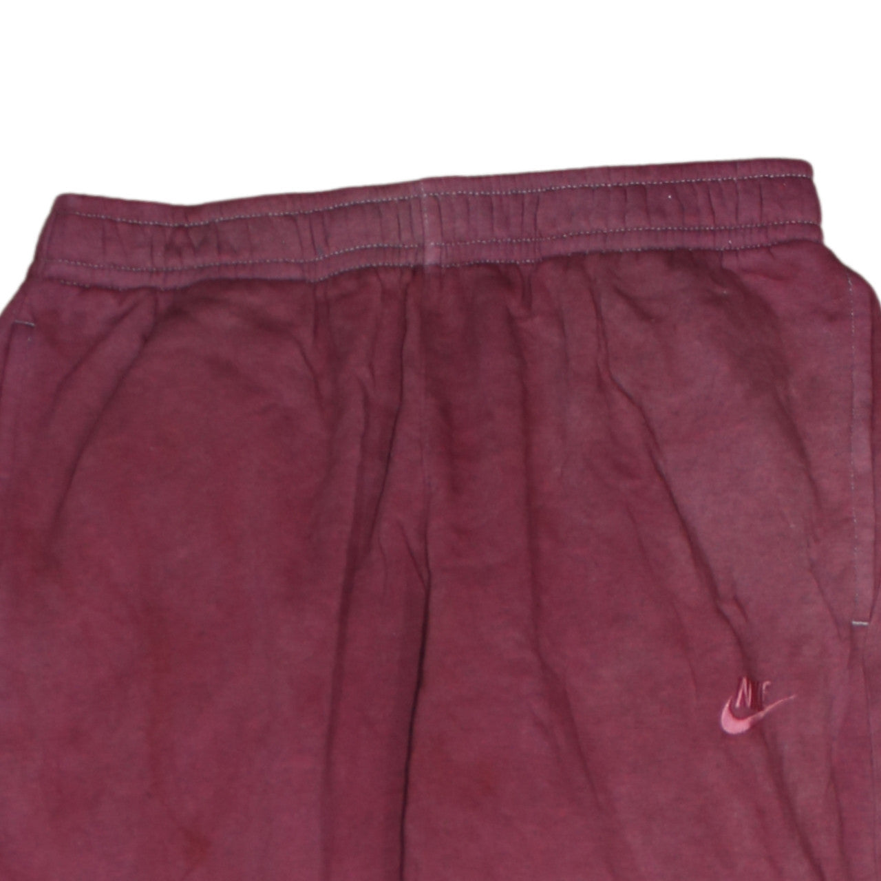 Nike Men's Red Jogger Sweatpants M Elastic Waist Tapered Fit