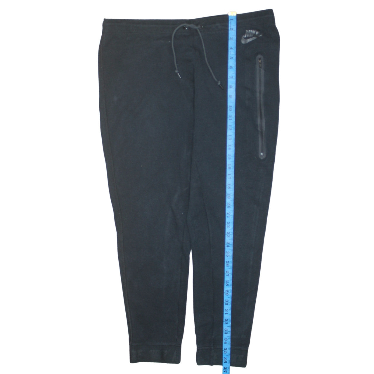 Nike Men's Black Jogger Trousers L Regular Fit Cotton Blend Activewear