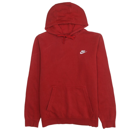 Nike Men's Red Pullover Hoodie Size M Fleece Sportswear