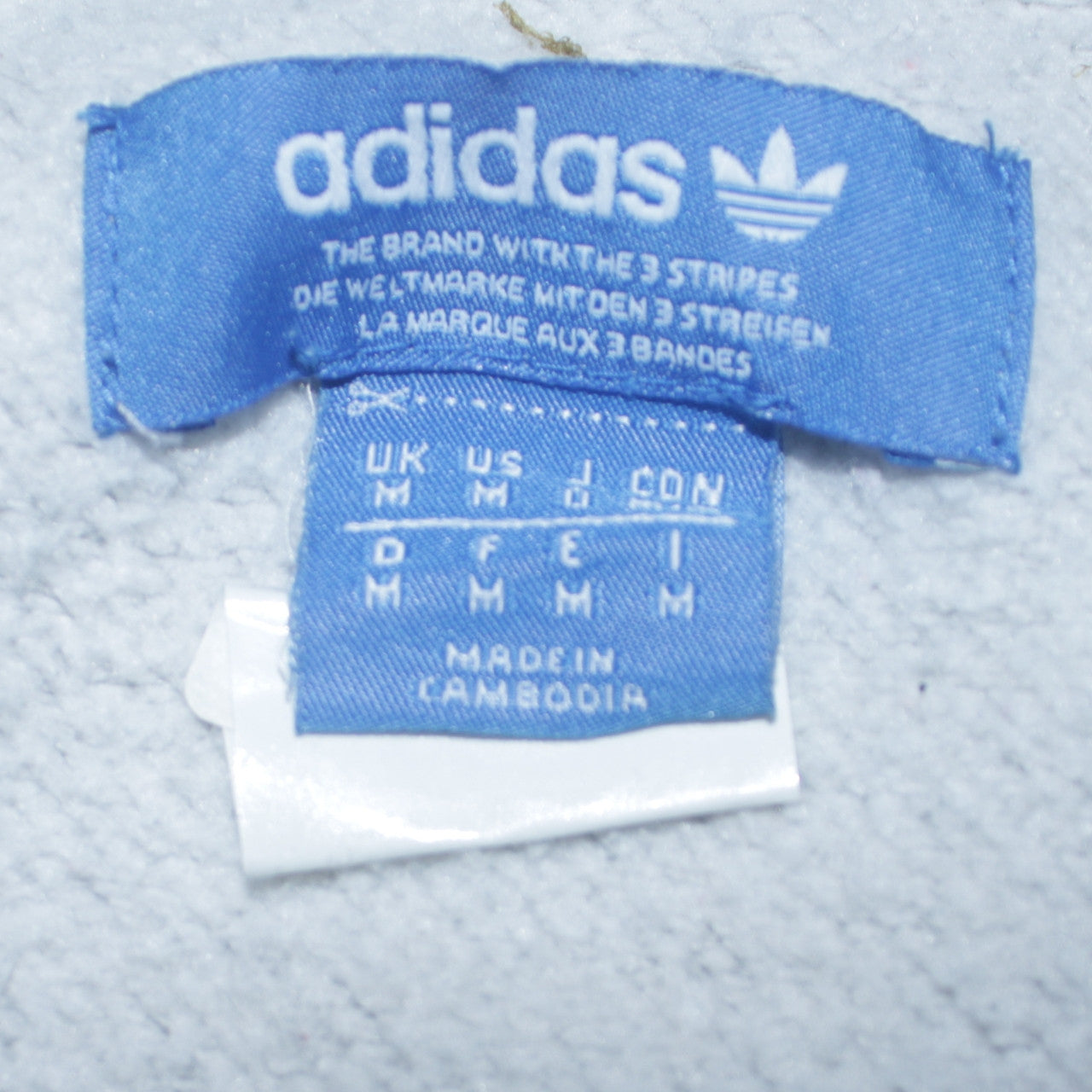adidas Men's Grey Graphic Logo Pullover Sweatshirt M