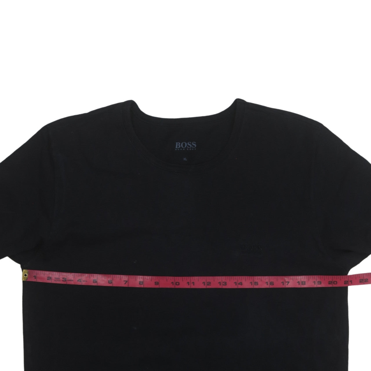 Hugo Boss Men's Black XL Crew Neck Cotton T-Shirt