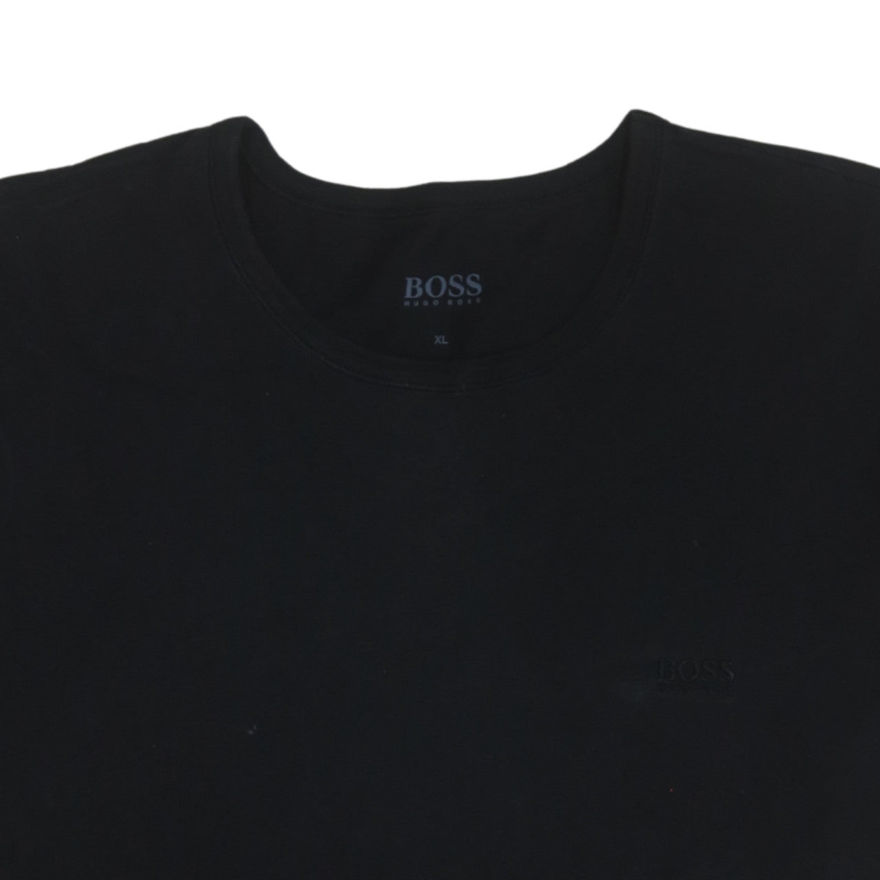 Hugo Boss Men's Black XL Crew Neck Cotton T-Shirt