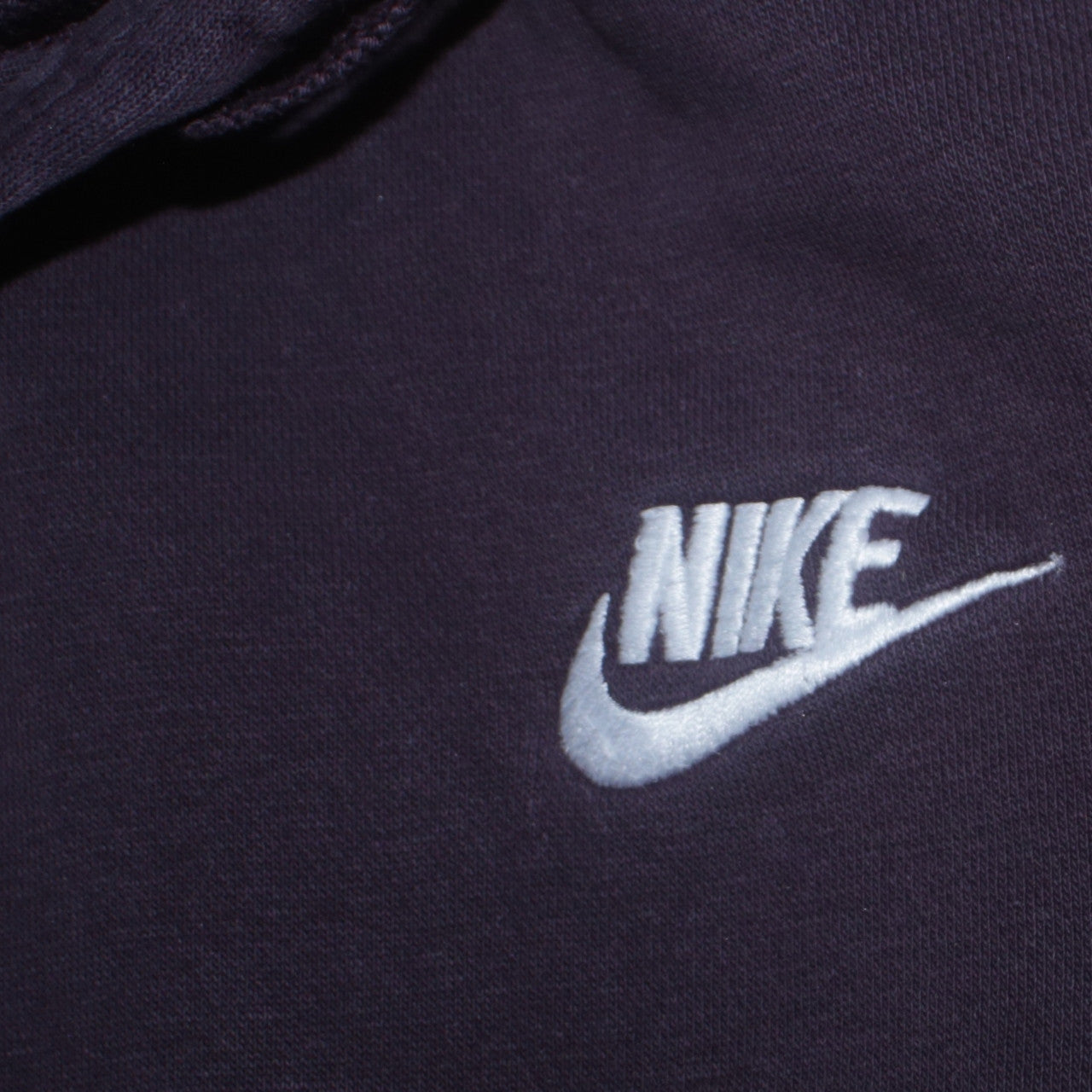 Nike Women Black Pullover Hoodie Large Embroidered Logo Casual
