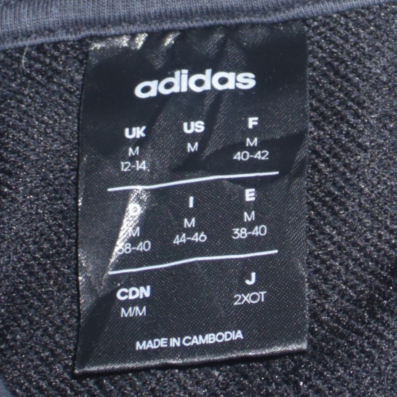 Adidas Womens Black Pullover Hoodie Size M 12-14 Cotton Blend Logo